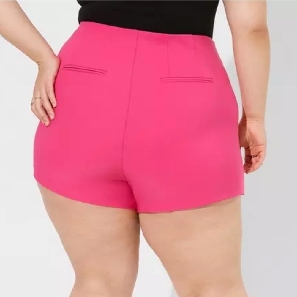Torrid Asymmetrical Skort Barbie Pink - Picture 2 of 6